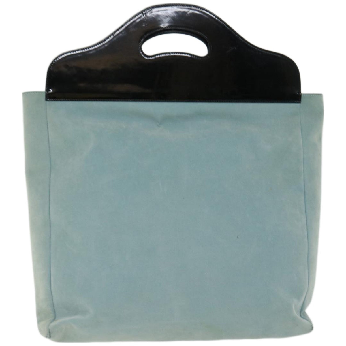 GUCCI Hand Bag Suede Light Blue  66605