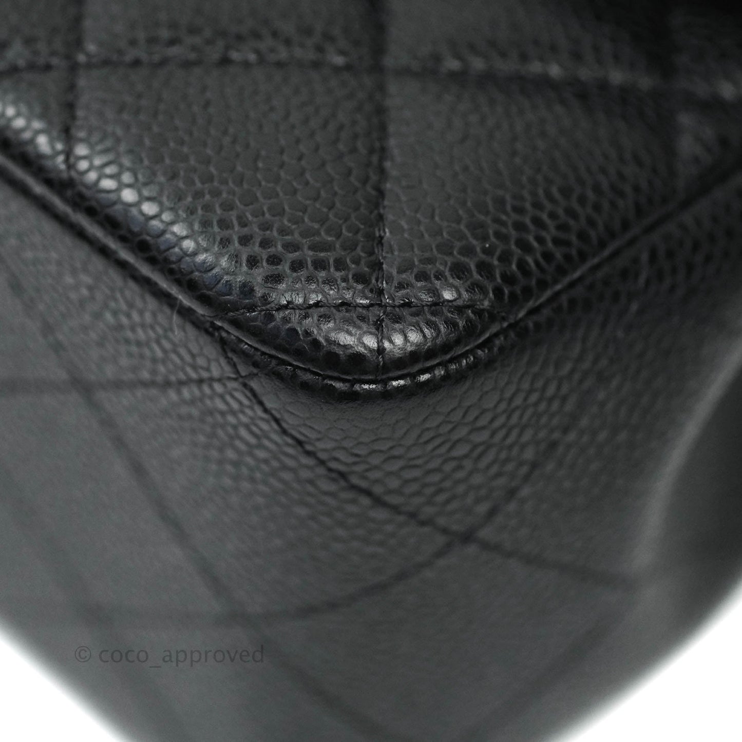 Chanel Jumbo Double Flap Black Caviar Silver Hardware⁣⁣