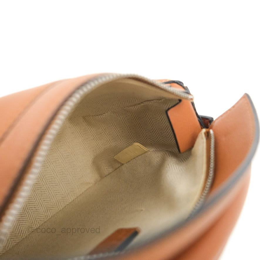 Loewe Mini Puzzle Bag Tan Calfskin Palladium Hardware
