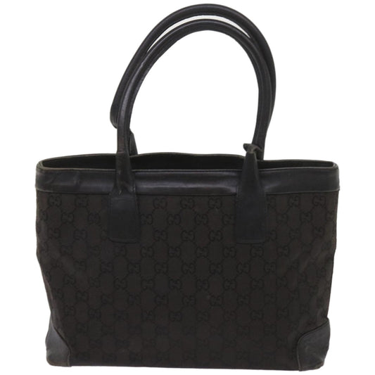 GUCCI GG Canvas Tote Bag Black 002 1119  66622