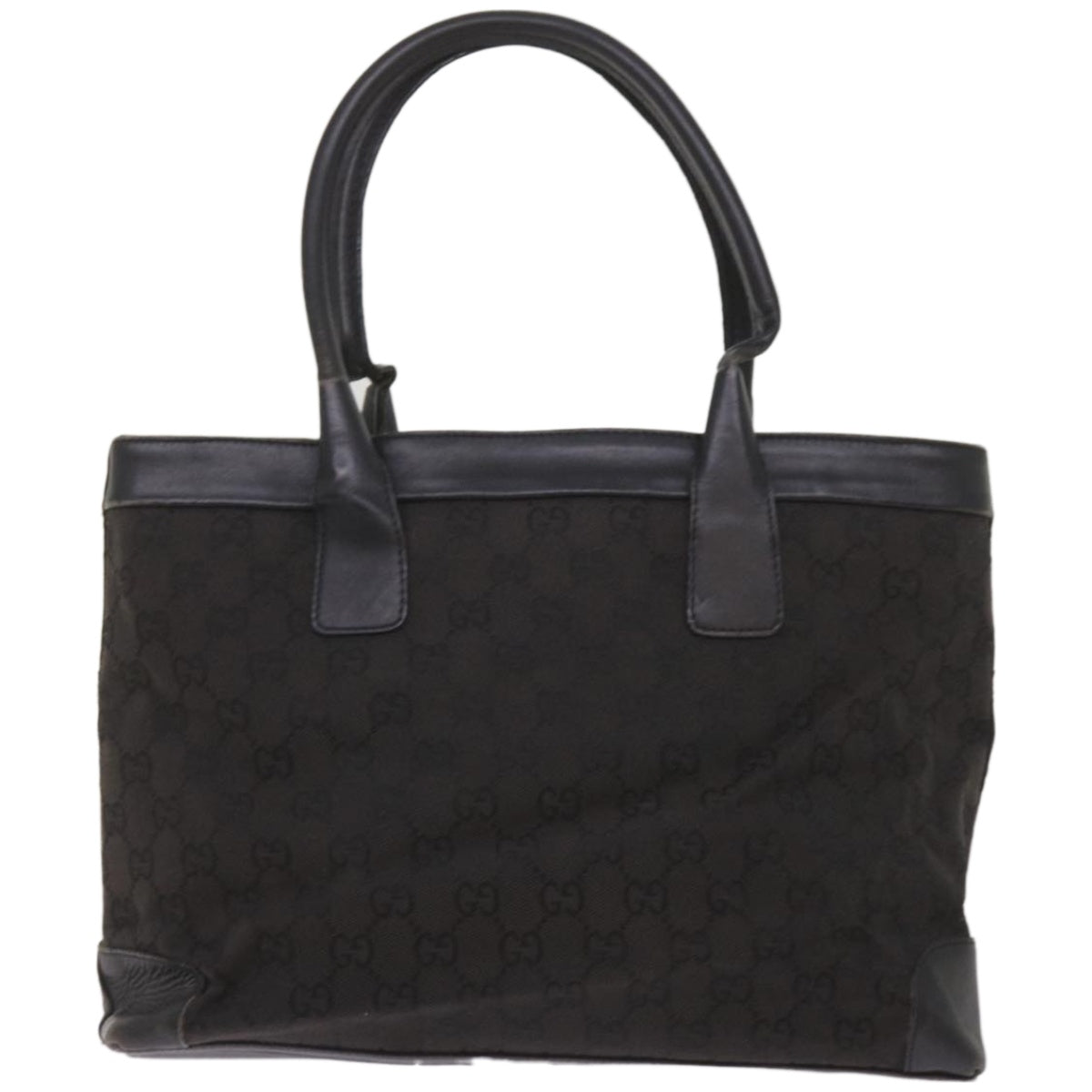 GUCCI GG Canvas Tote Bag Black 002 1119  66622