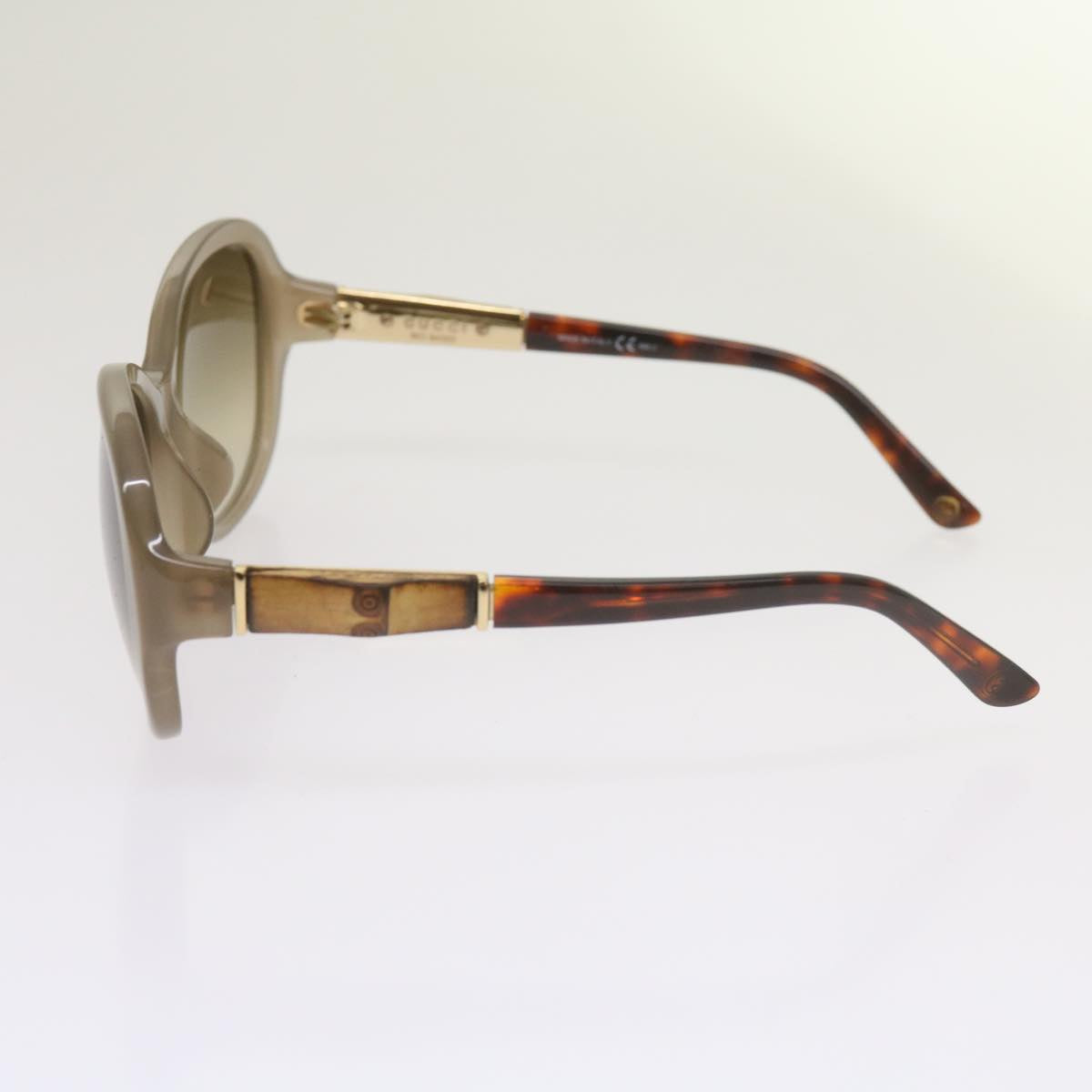 GUCCI Bamboo Sunglasses plastic Brown  66637
