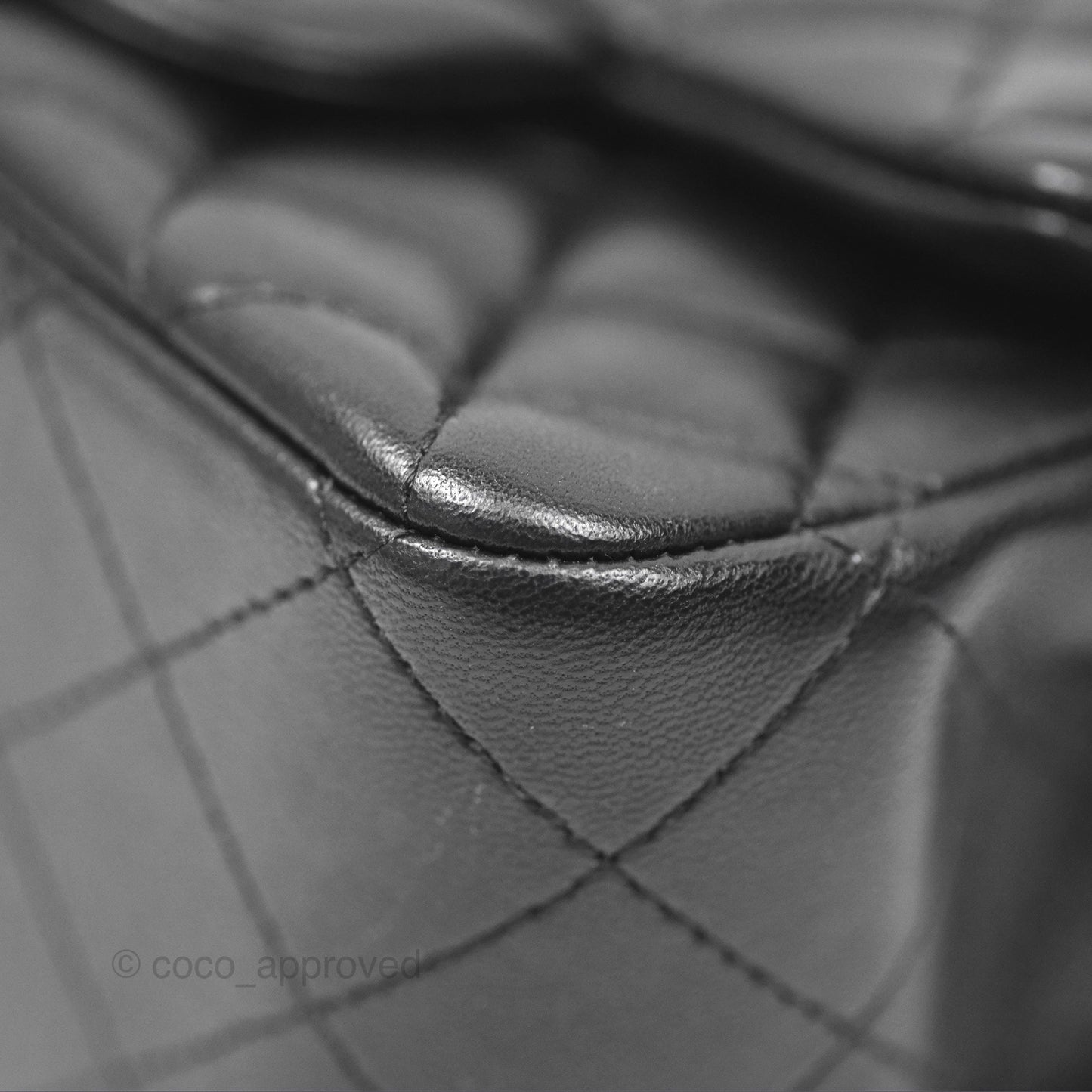 Chanel Mini Square Flap Quilted Black Lambskin Silver Hardware