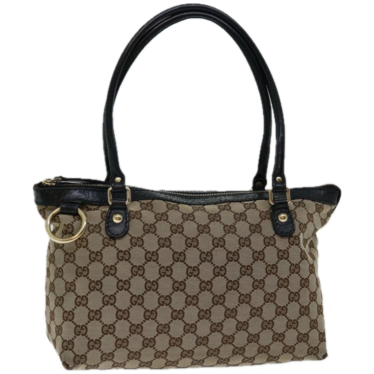 GUCCI GG Canvas Tote Bag Beige 211942  66640
