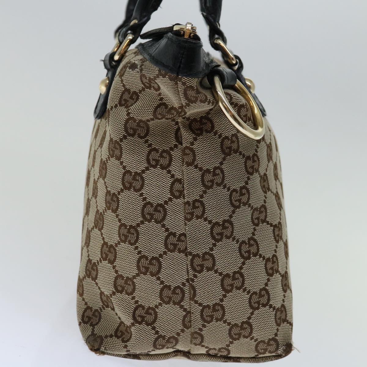 GUCCI GG Canvas Tote Bag Beige 211942  66640