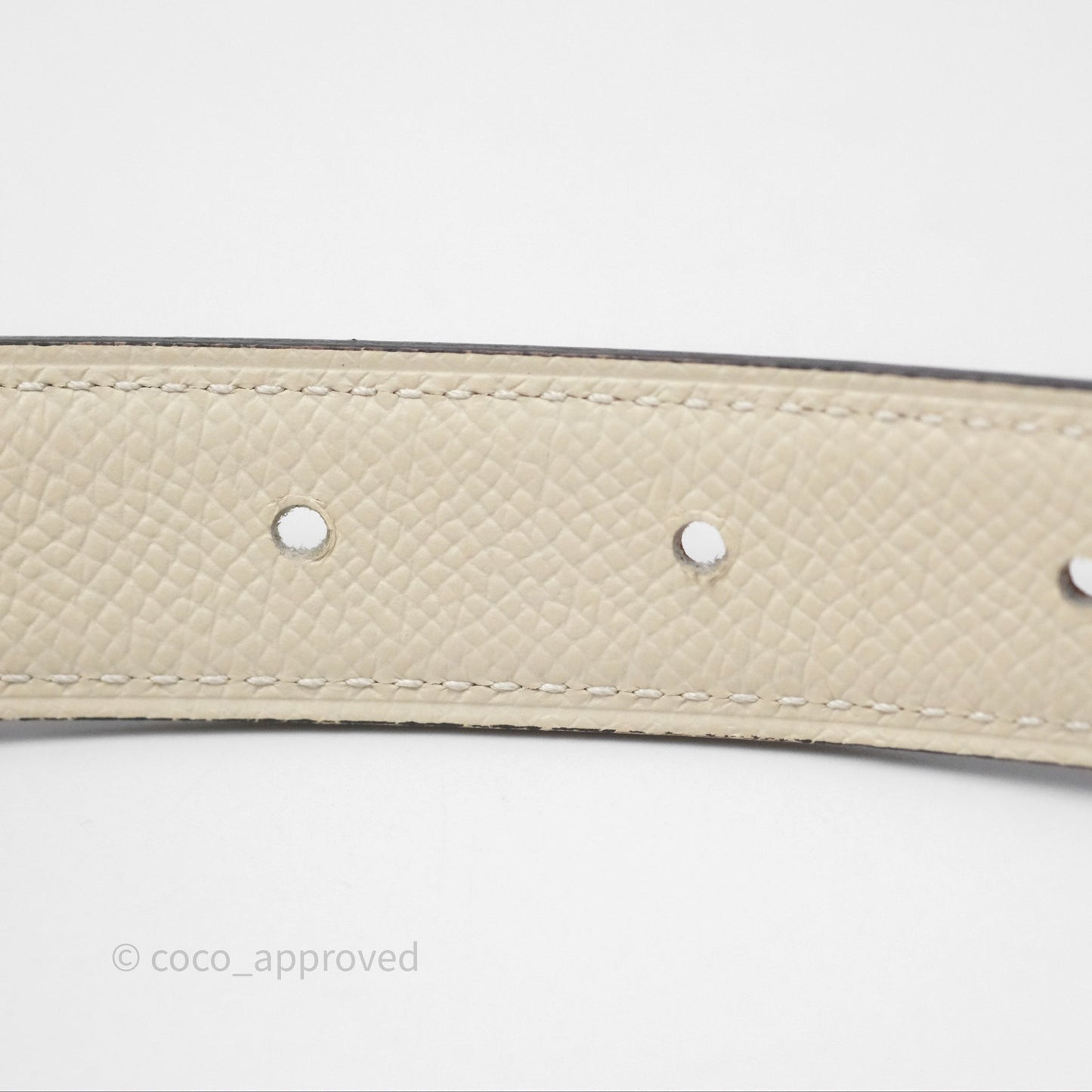 Hermès Clou De Selle Belt Buckle & Reversible Strap Gold/ Nata Palladium Hardware