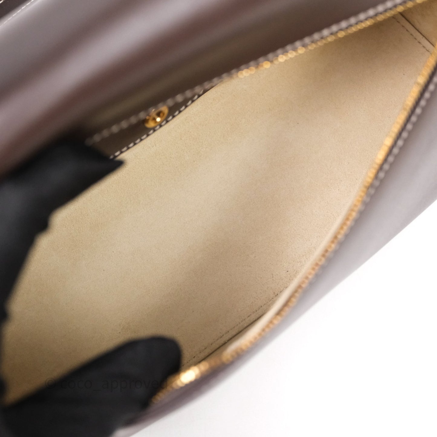 Loro Piana Extra Bag L27 Dark Choco Licorice Smooth Calfskin