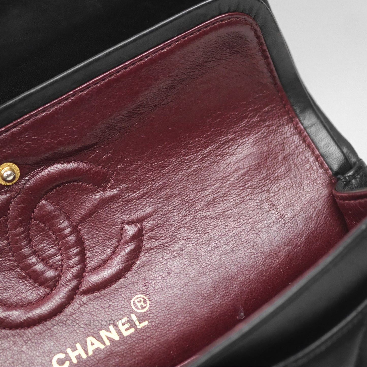 Chanel Classic Vintage Small Flap Black Lambskin 24K Gold Hardware