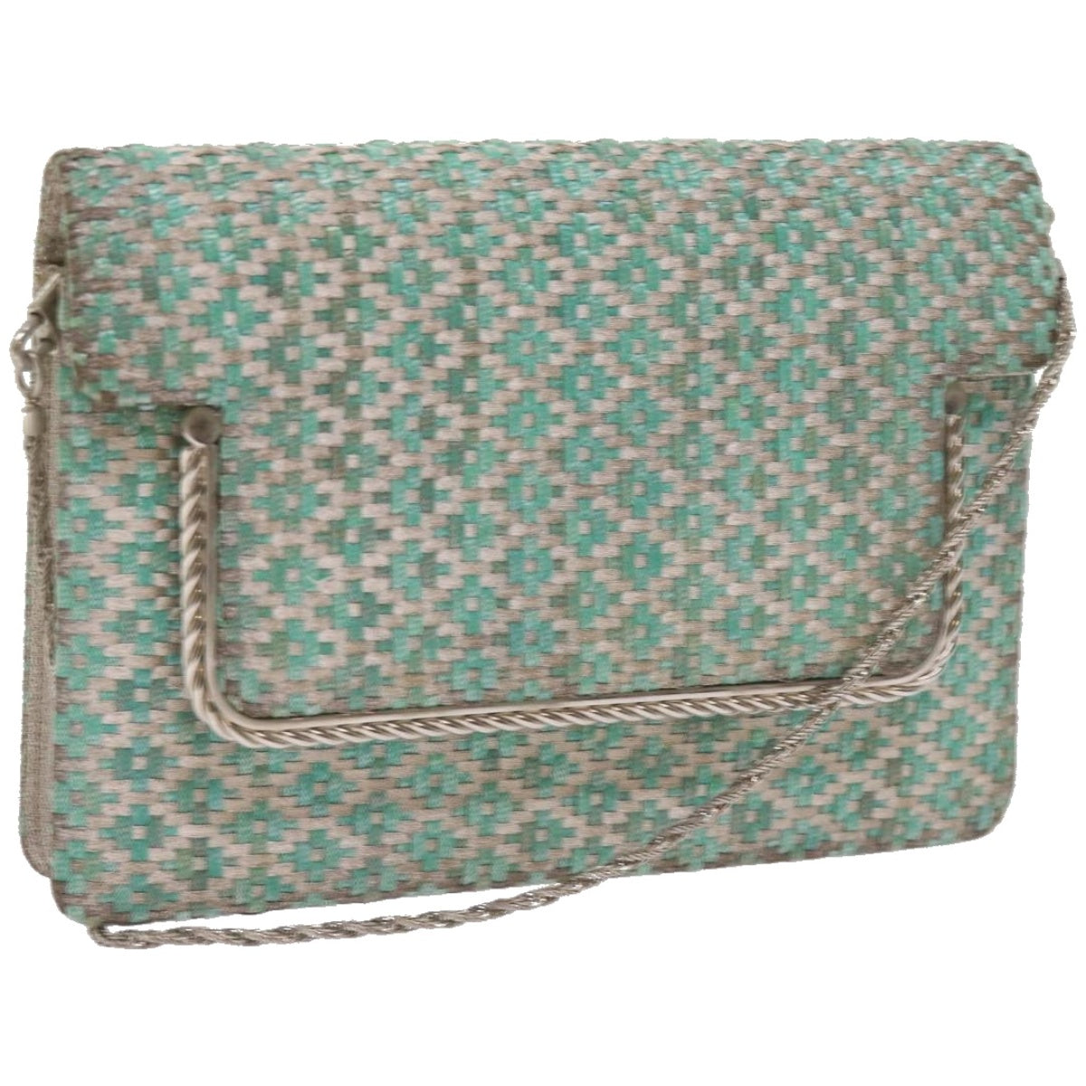 GUCCI Shoulder Bag Canvas Green  66666