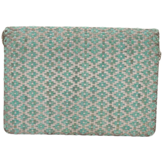 GUCCI Shoulder Bag Canvas Green  66666