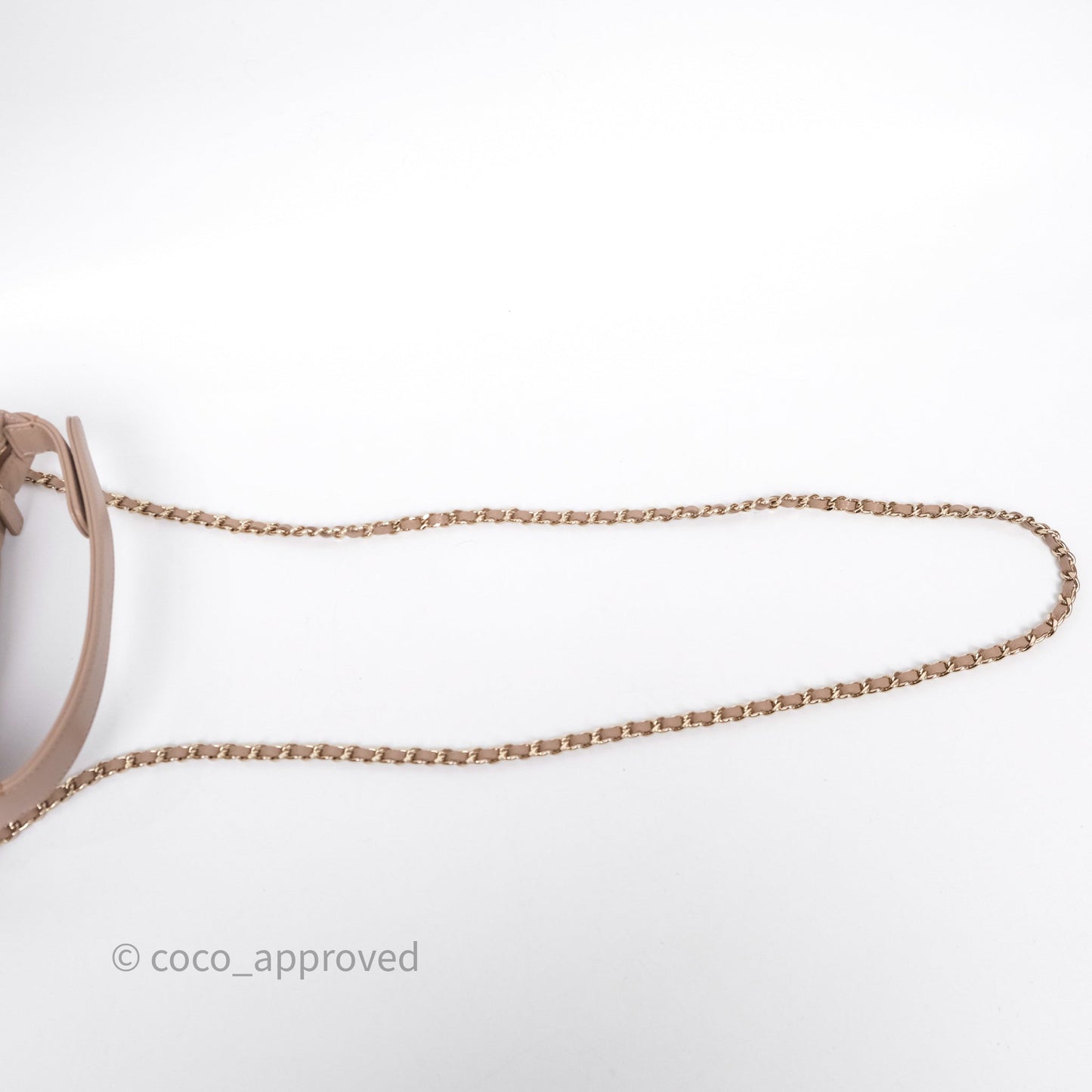 Chanel Quilted Hobo With Chain Beige Fonce Caviar Gold Hardware
