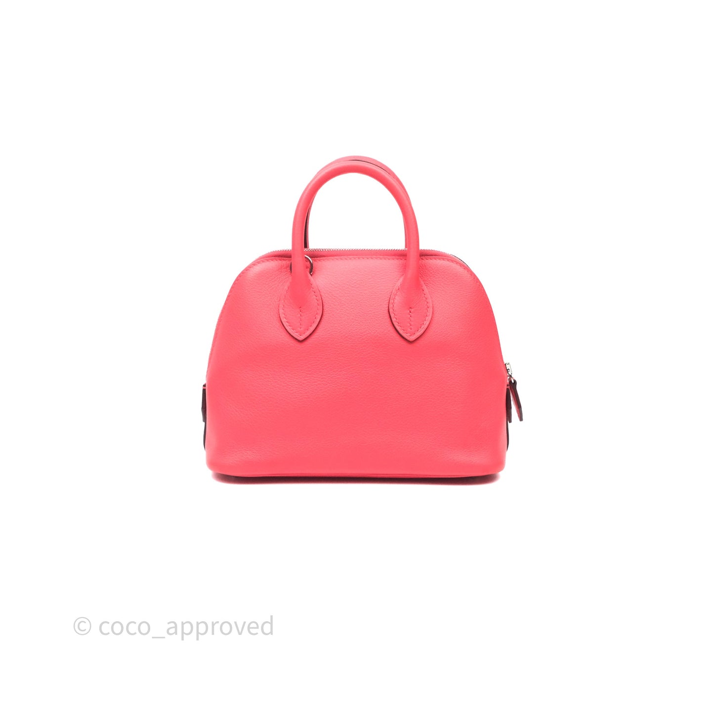 Hermès Bolide Mini 1923 Rose Texas 0E/ Cuivre 6C Evercolor Palladium Hardware