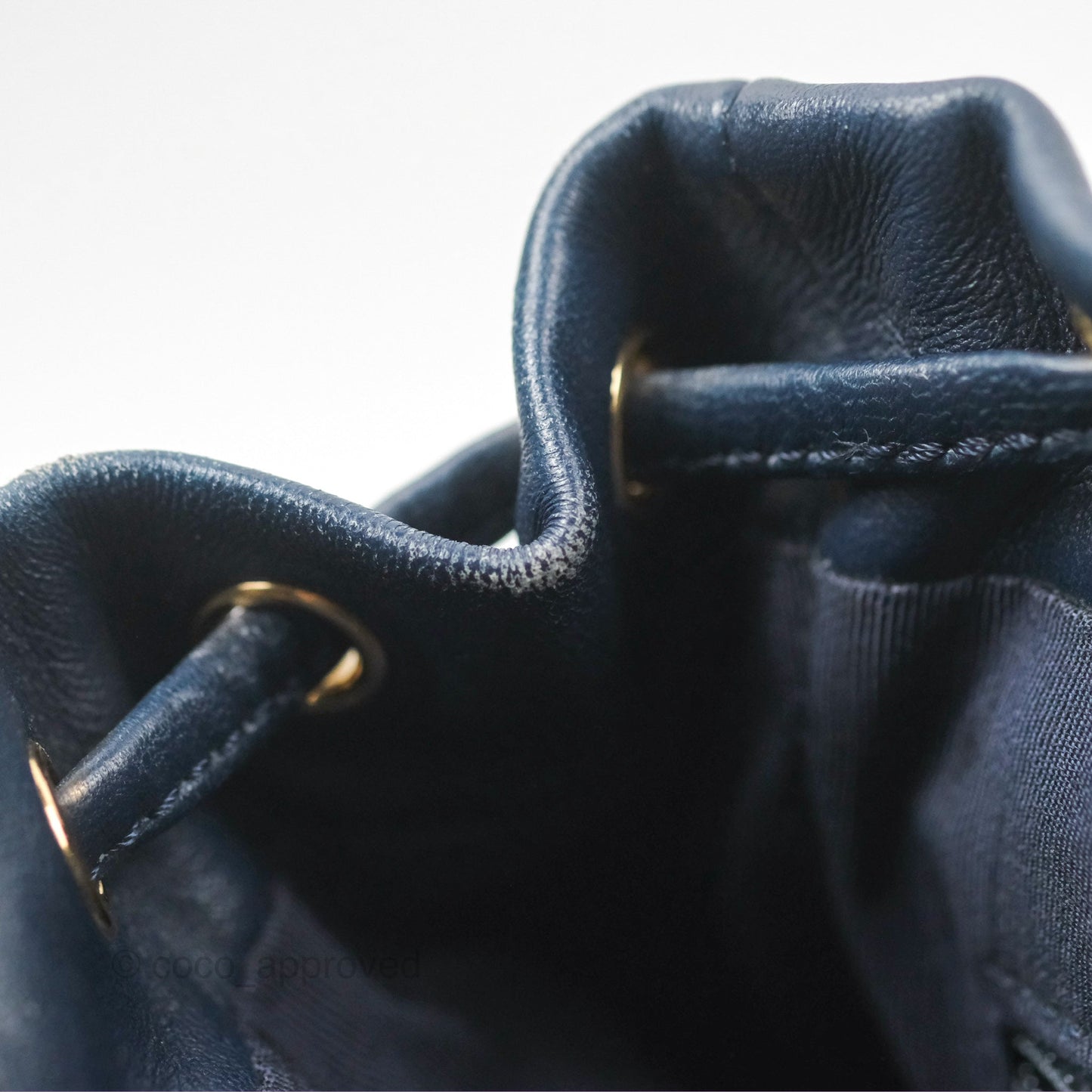 Chanel Mini Navy Calfskin Urban Spirit Backpack ⁣⁣⁣⁣⁣⁣⁣⁣⁣⁣⁣⁣⁣⁣Gold Hardware