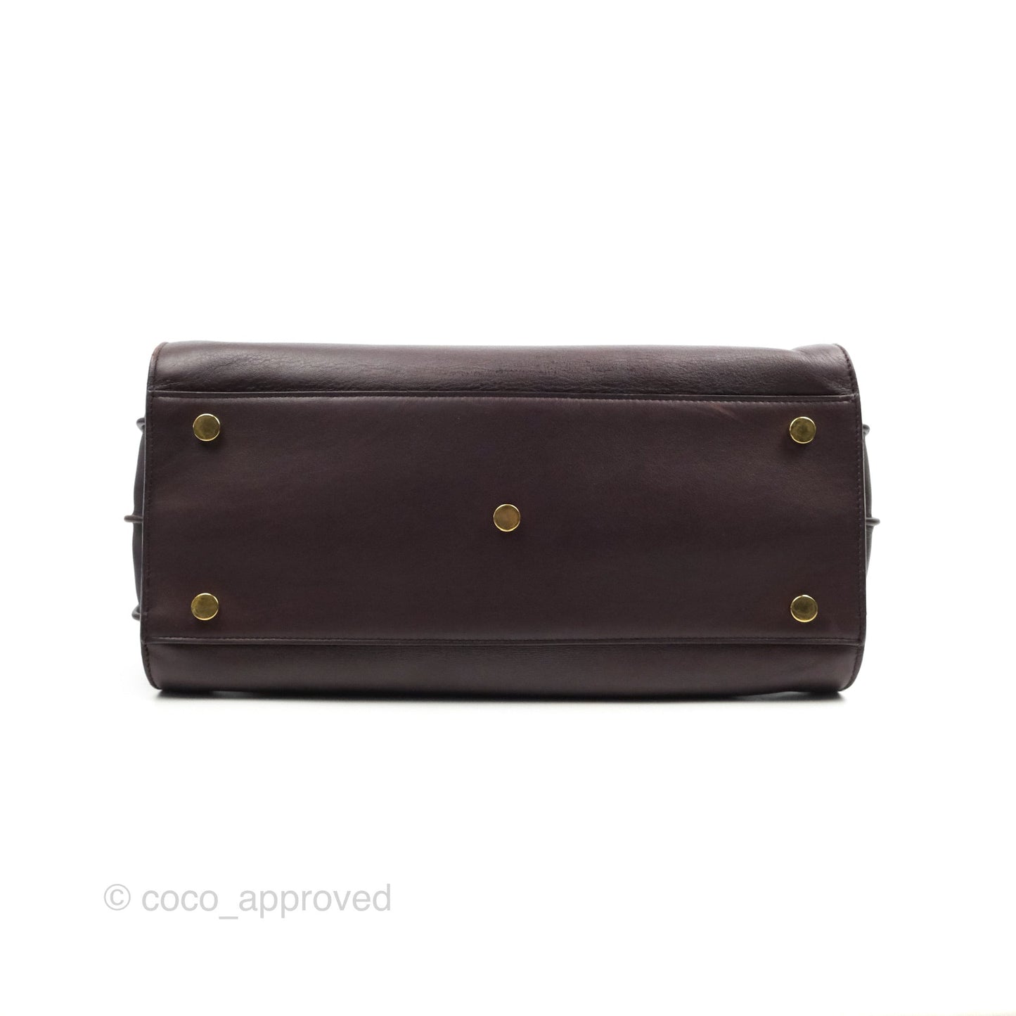 Saint Laurent Classic Sac De Jour Small Burgundy Smooth Calfskin Gold Hardware