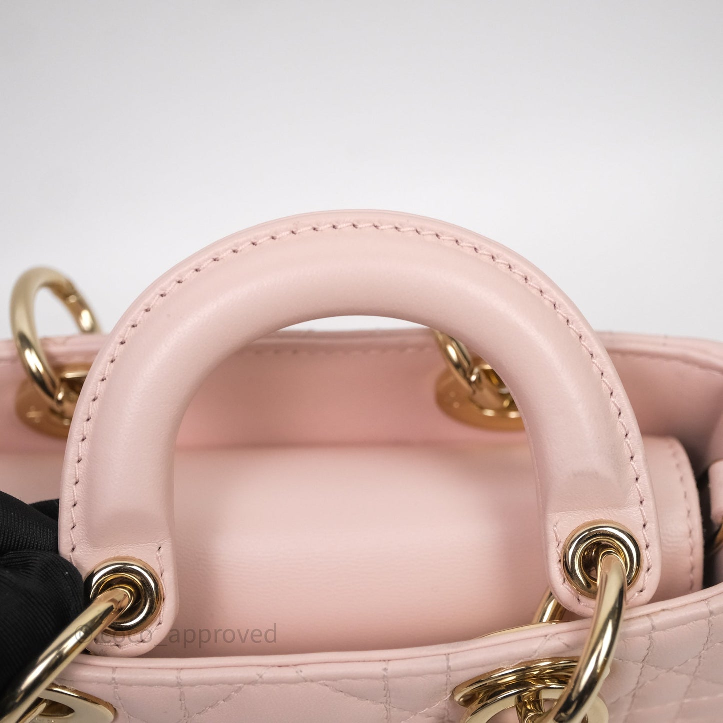 Dior Micro Lady D-Joy Bag Powder Pink Cannage Lambskin