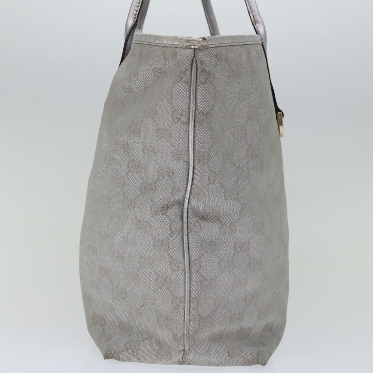 GUCCI GG Canvas Tote Bag Silver 169945  66727