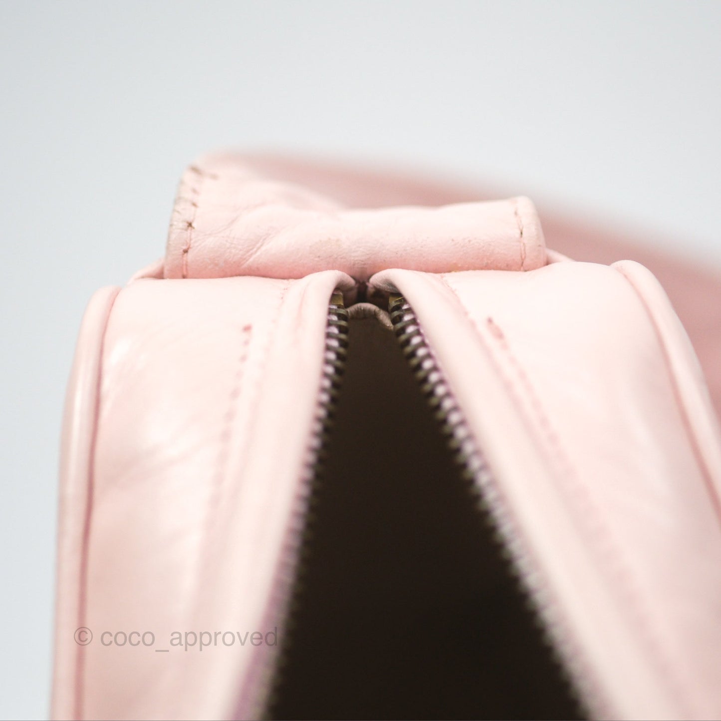 Chanel Vintage Camera Bag Pink Lambskin Gold Hardware