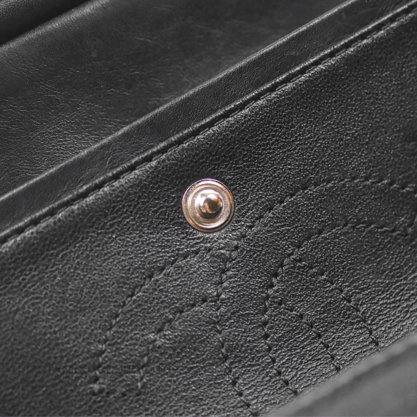 Chanel Mini Reissue 224 Black Aged Calfskin Ruthenium Hardware