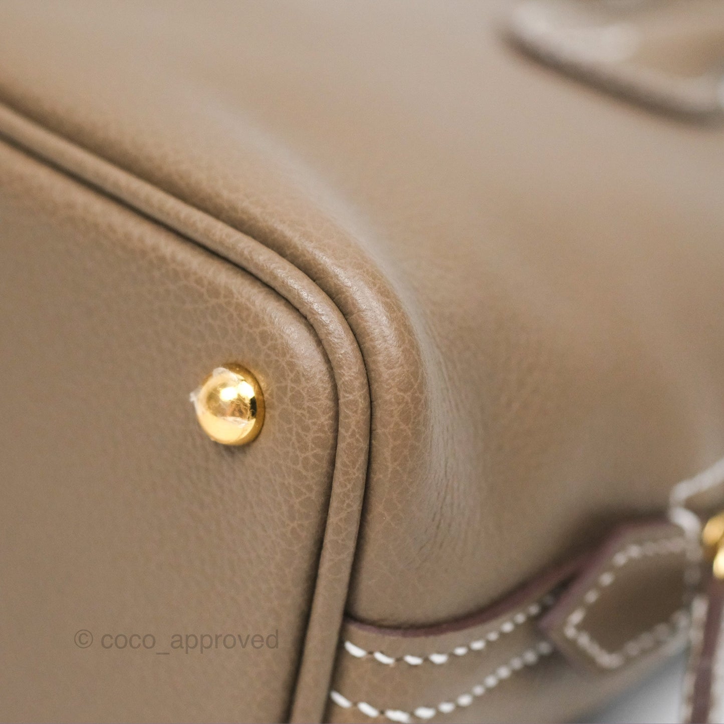Hermès Bolide Mini 1923 Etoupe Evercolor Gold Hardware