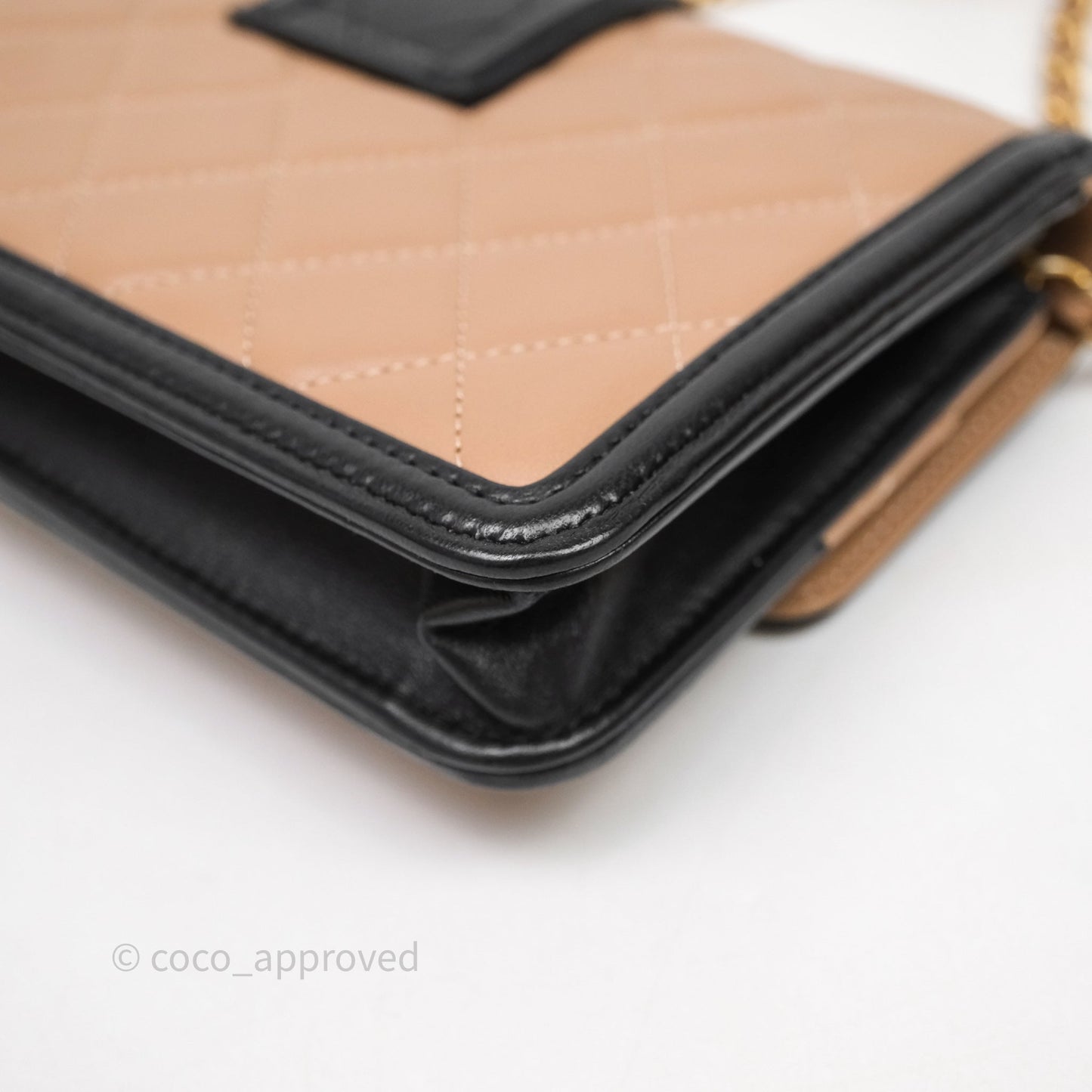 Chanel Quilted Medium Elegant CC Flap Beige Lambskin Gold Hardware