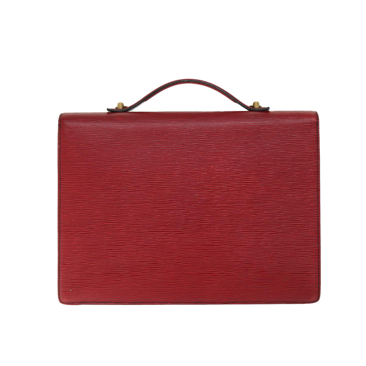 LOUIS VUITTON Epi Porte Documents Bandouliere Briefcase Red LV 66780