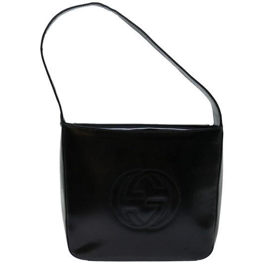 GUCCI Shoulder Bag Patent leather Black 000 2046 0506  66798