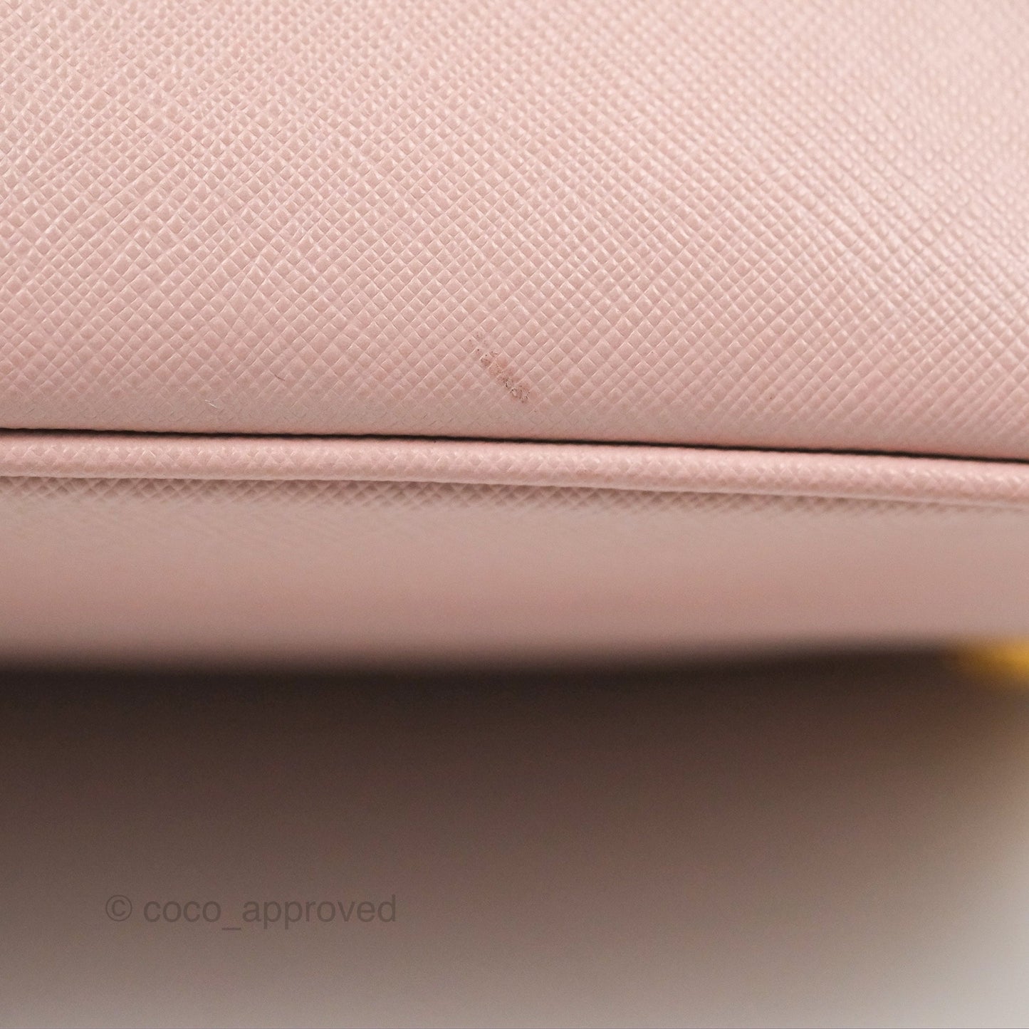 Prada Small Promenade Bag Saffiano Lux Light Pink