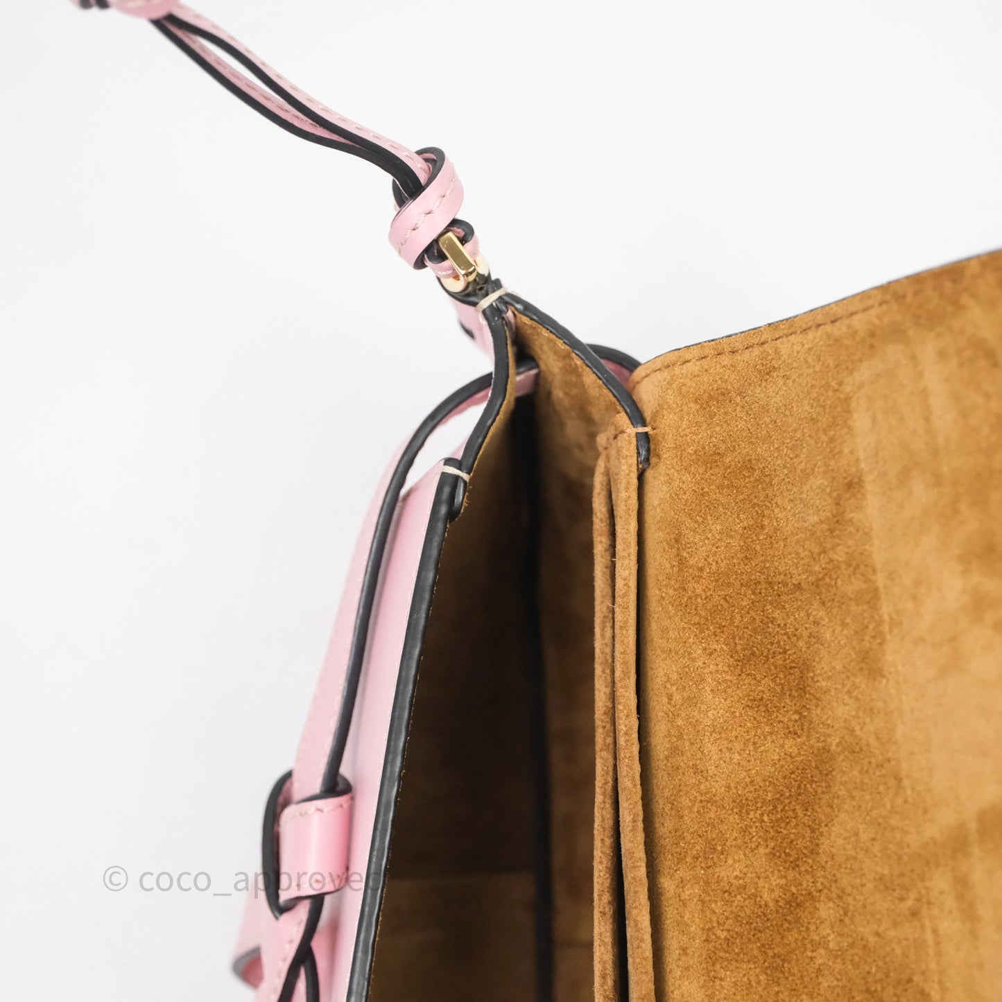 Loewe Mini Gate Belt Bag in Soft Calfskin Pink