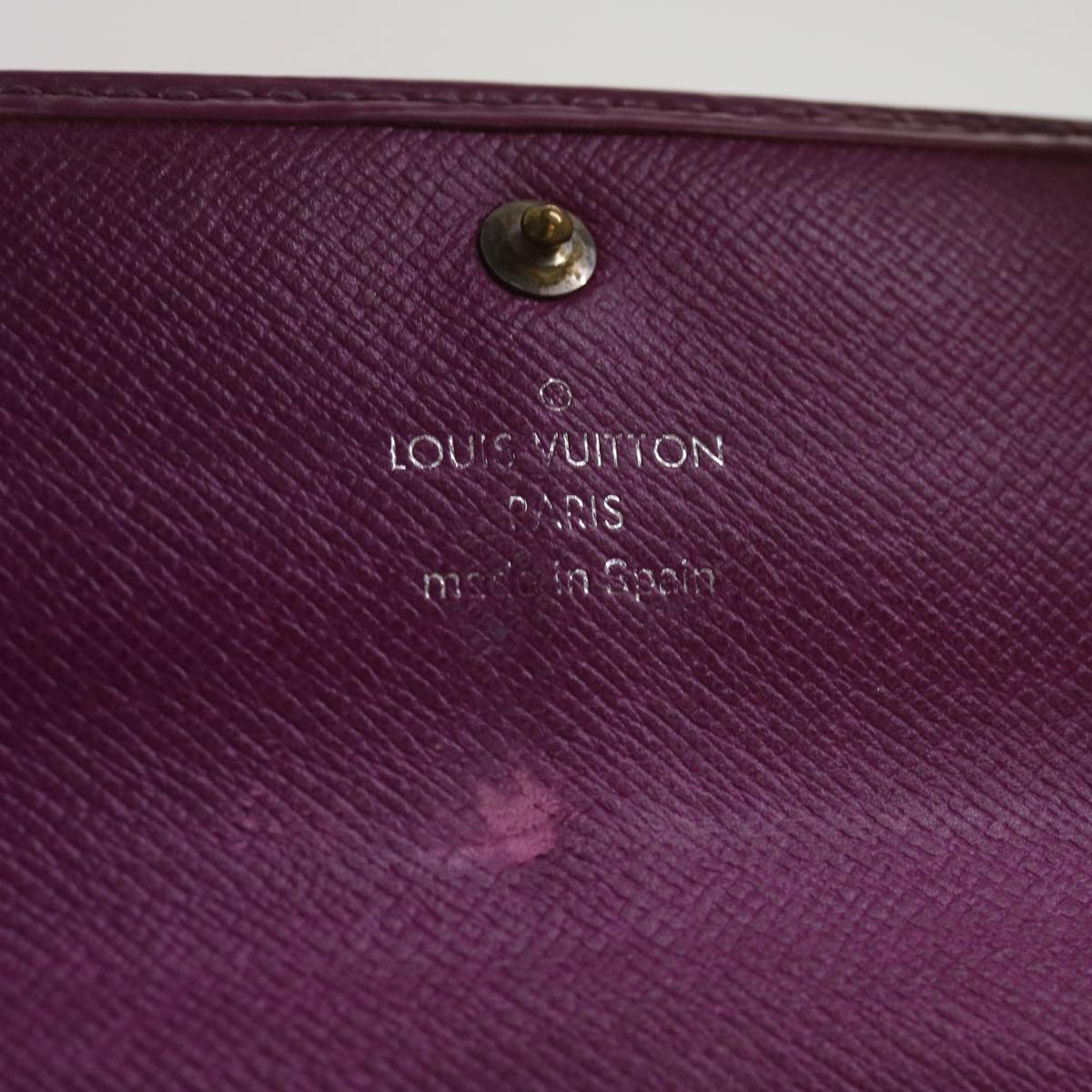 LOUIS VUITTON Epi Portefeiulle Sarah Long Wallet Grenard M6374L LV 66832