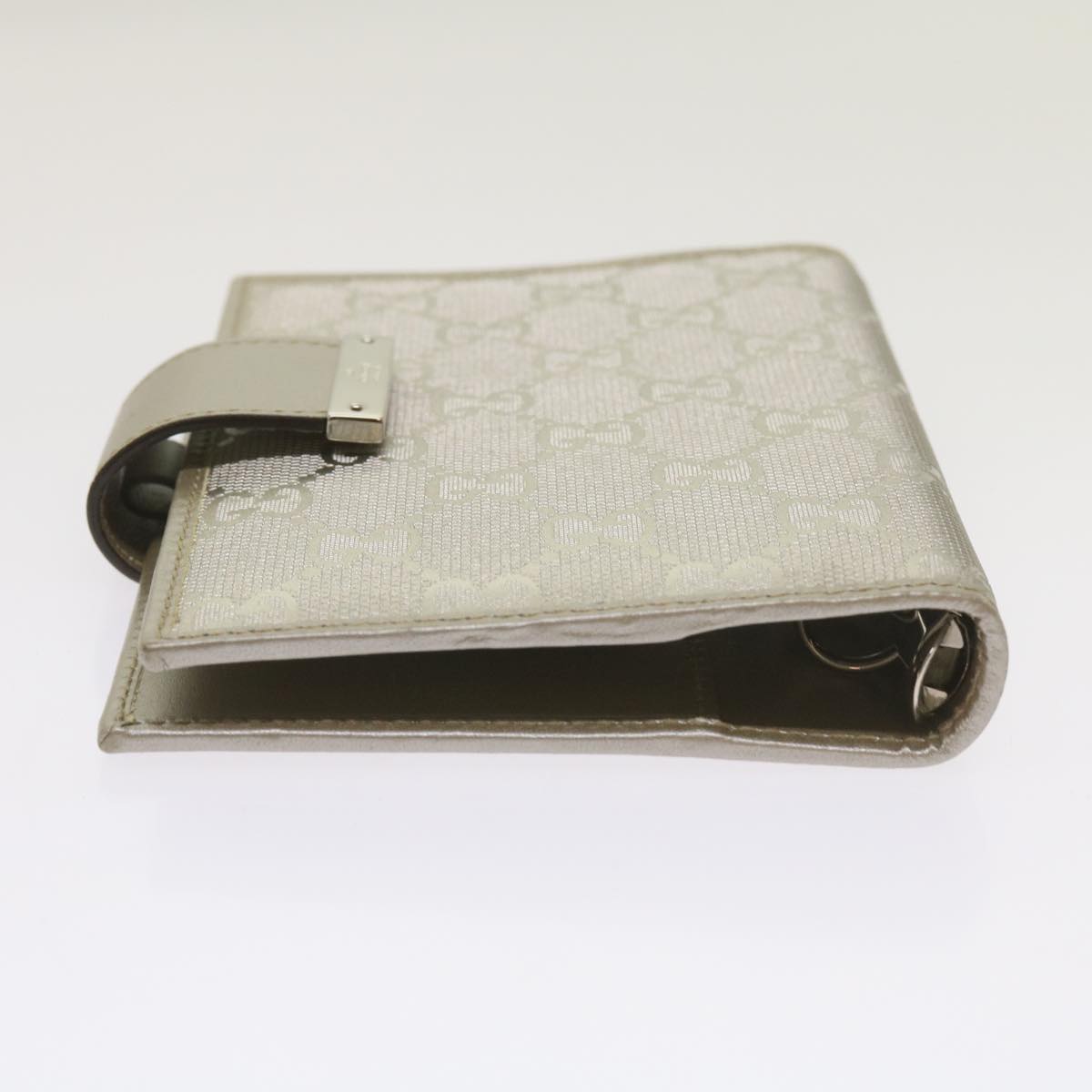 GUCCI GG implementation Day Planner Cover Silver 115240  66845