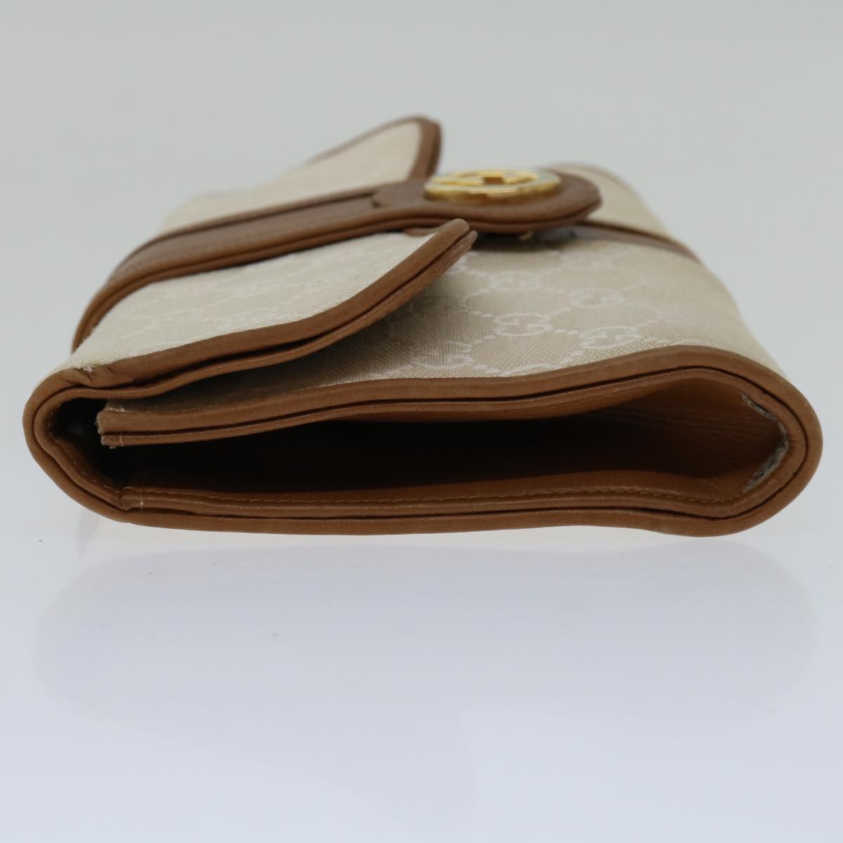GUCCI GG Canvas Clutch Bag White  66853