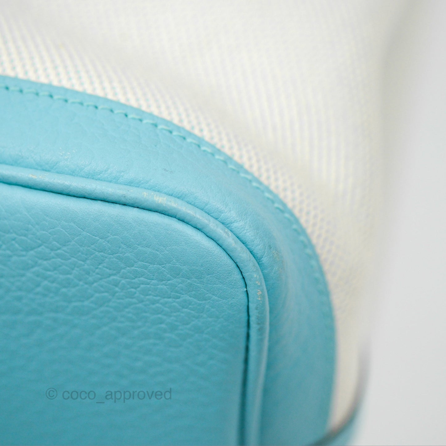 Hermès Garden Party 36 Country Ecru Bleu Atoll Canvas
