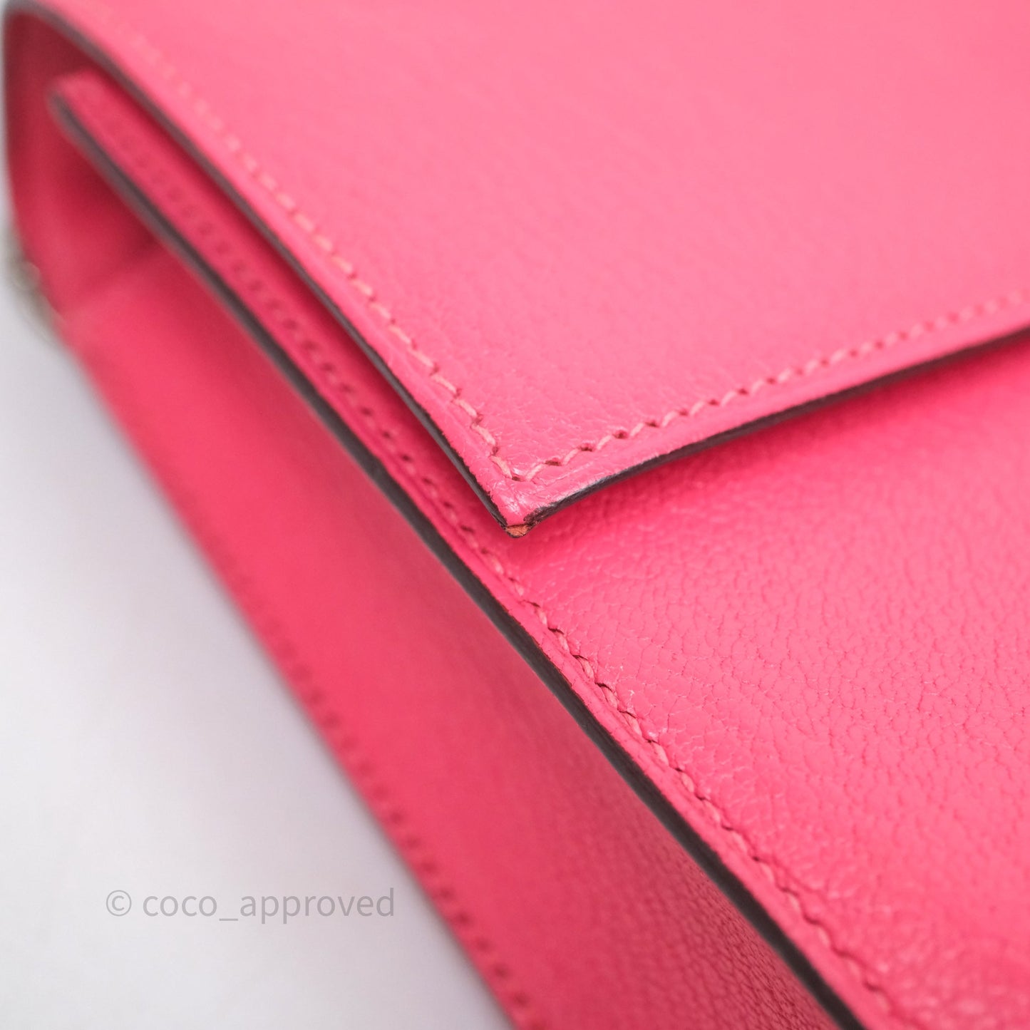 Hermès Mini Verrou Chaine Bag Rose Lipstick U5 Chevre Mysore Palladium Hardware