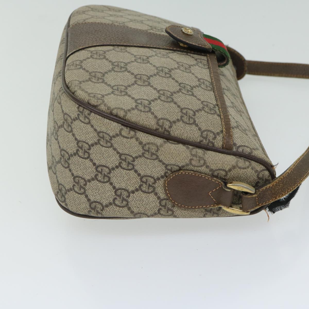 GUCCI GG Supreme Web Sherry Line Shoulder Bag Beige 001 123 6177 4023  66865