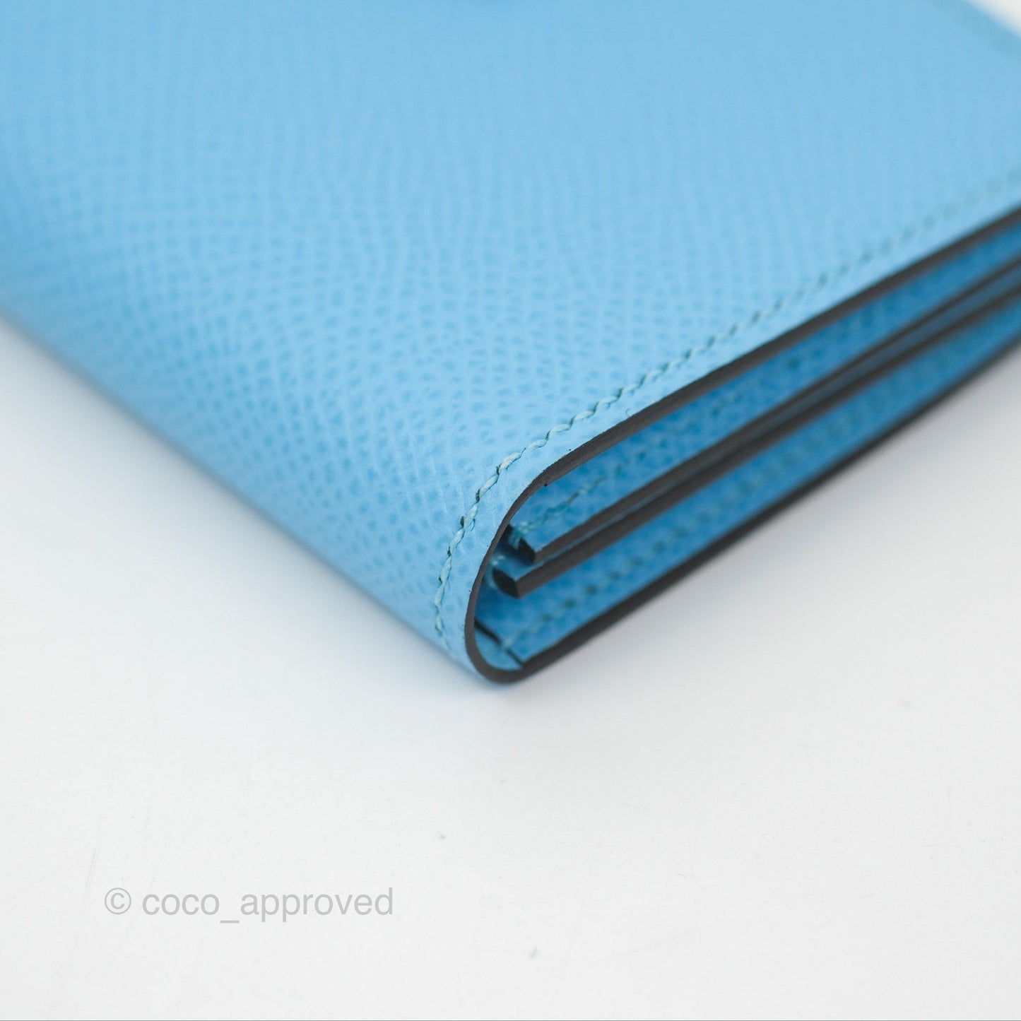 Hermes Bearn Mini Wallet Epsom Bleu Du Nord Palladium Hardware