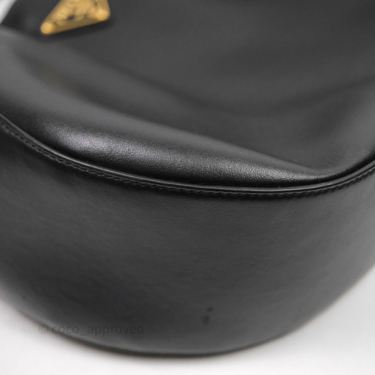 Prada Hobo Black Leather Shoulder Bag