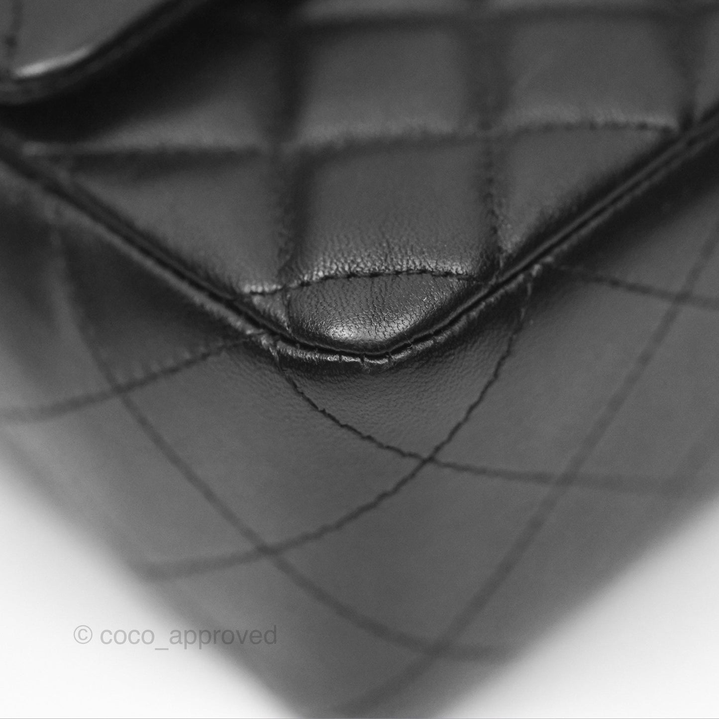 Chanel Mini Rectangular Quilted Black Lambskin Gold Hardware