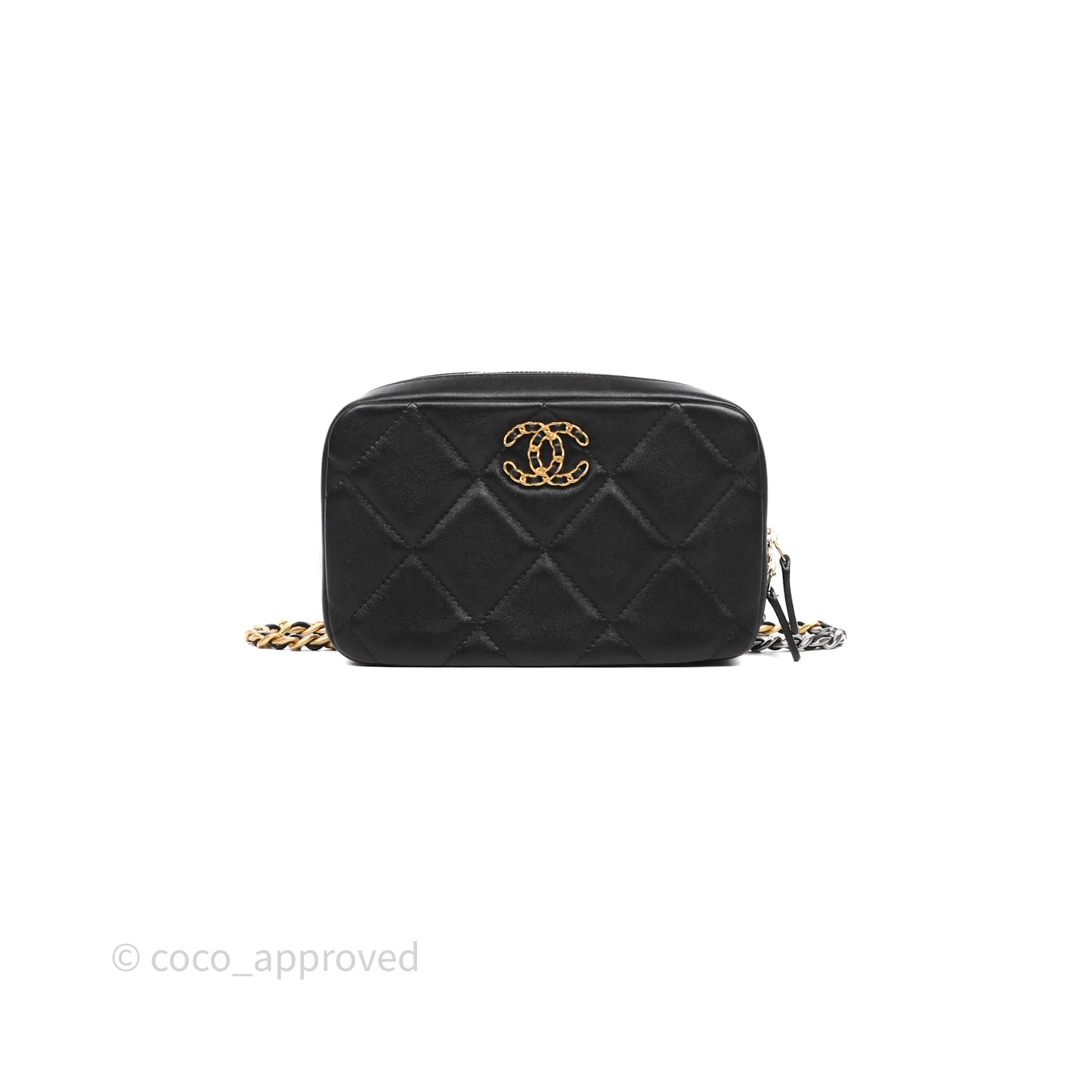 Chanel 19 Camera Bag Black Lambskin Mixed Hardware