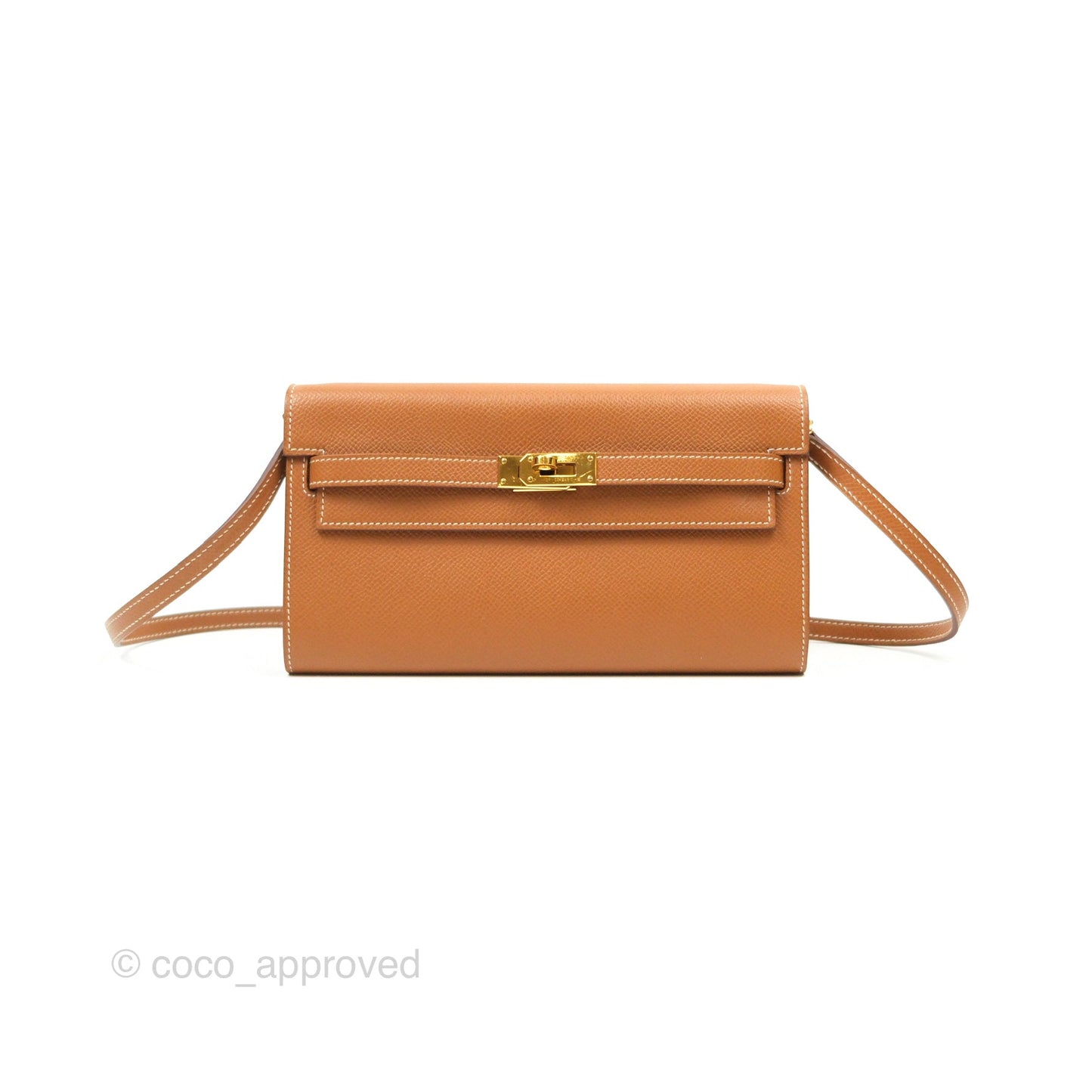 Hermès Kelly To Go Wallet Gold Epsom Gold Hardware