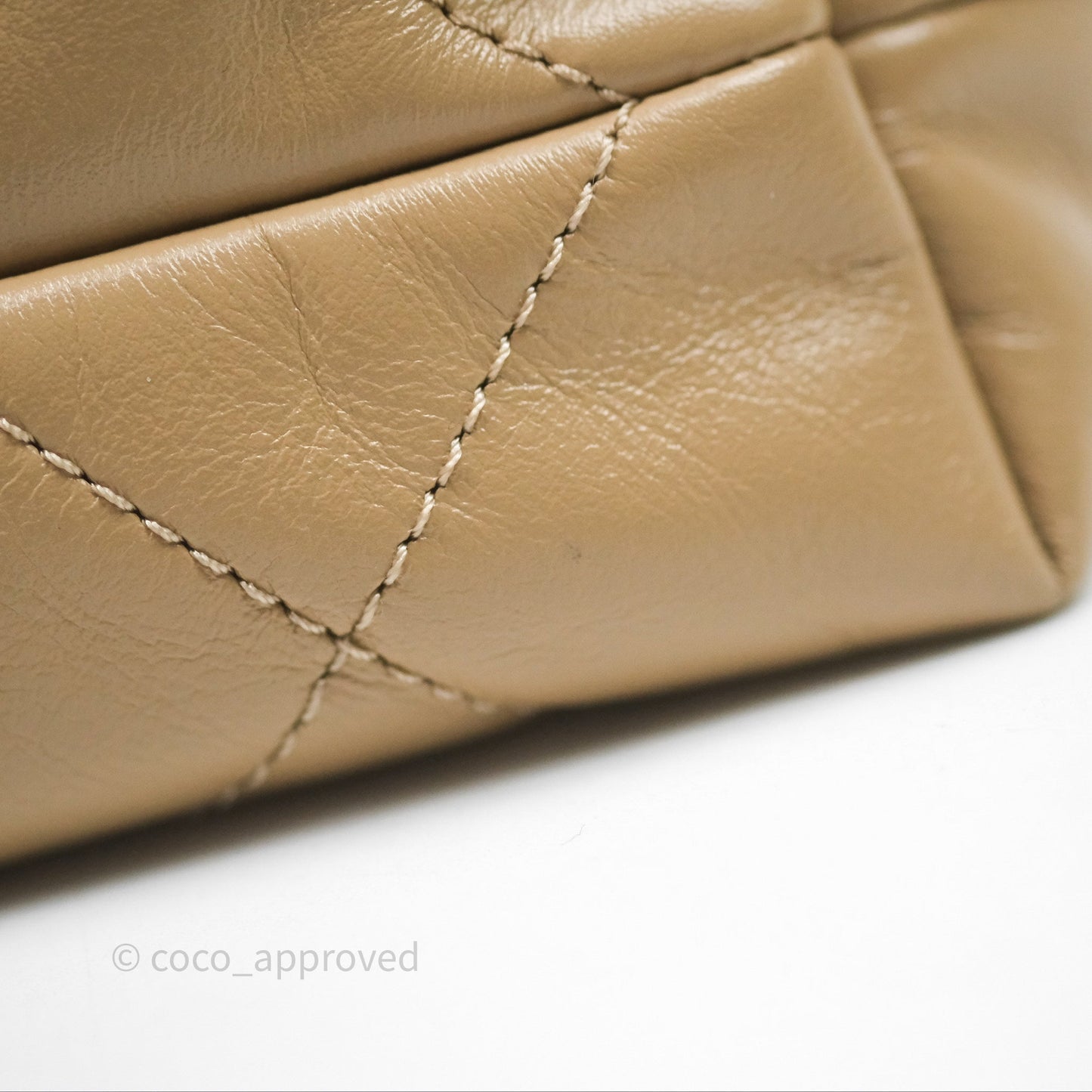 Chanel 22 Mini Bag Beige Shiny Crumpled Calfskin