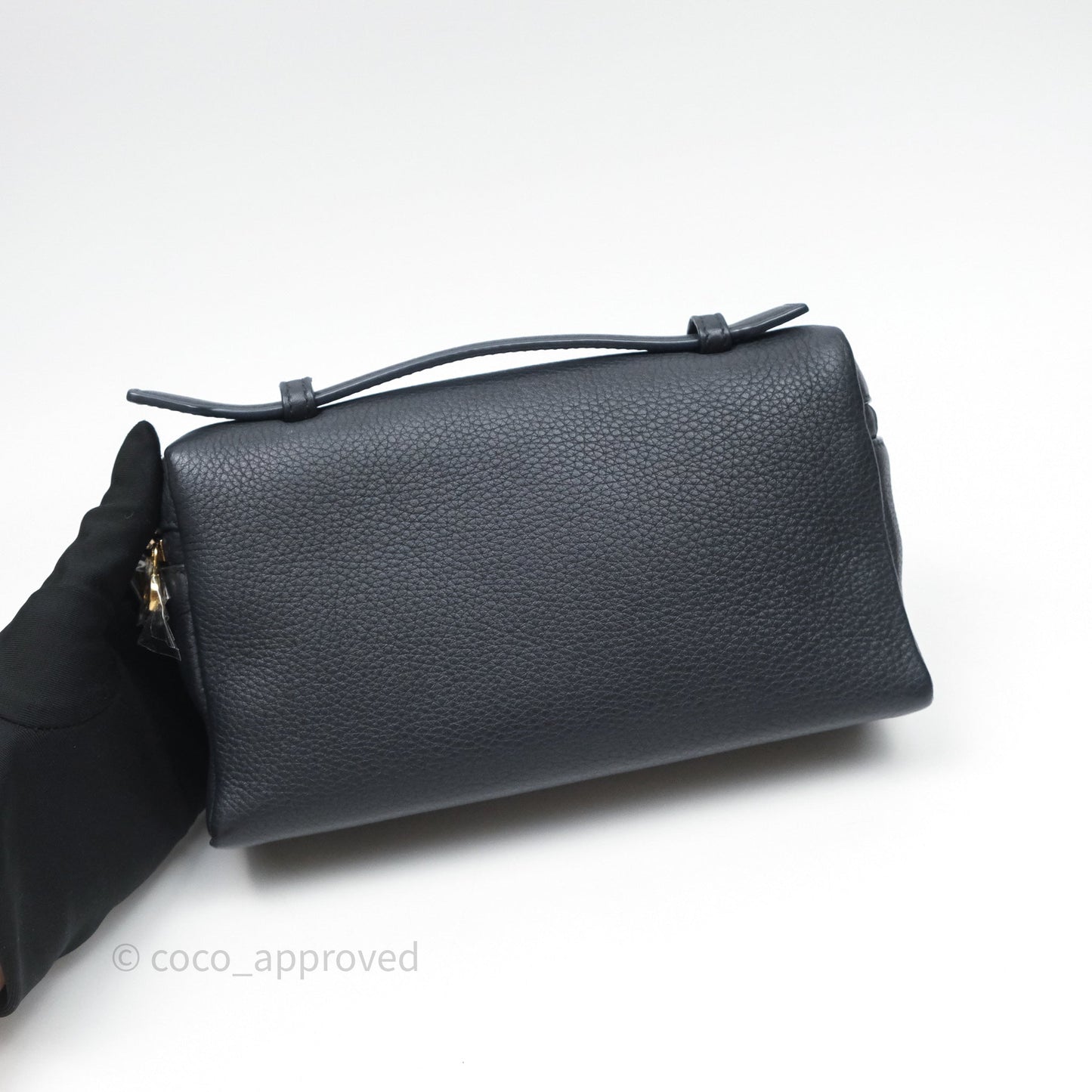Loro Piana Extra Pocket L19 Navy Grained Calfskin
