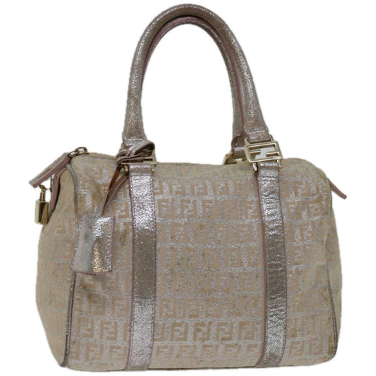 Luxury FendiZucchino Canvas Hand Bag Beige66924