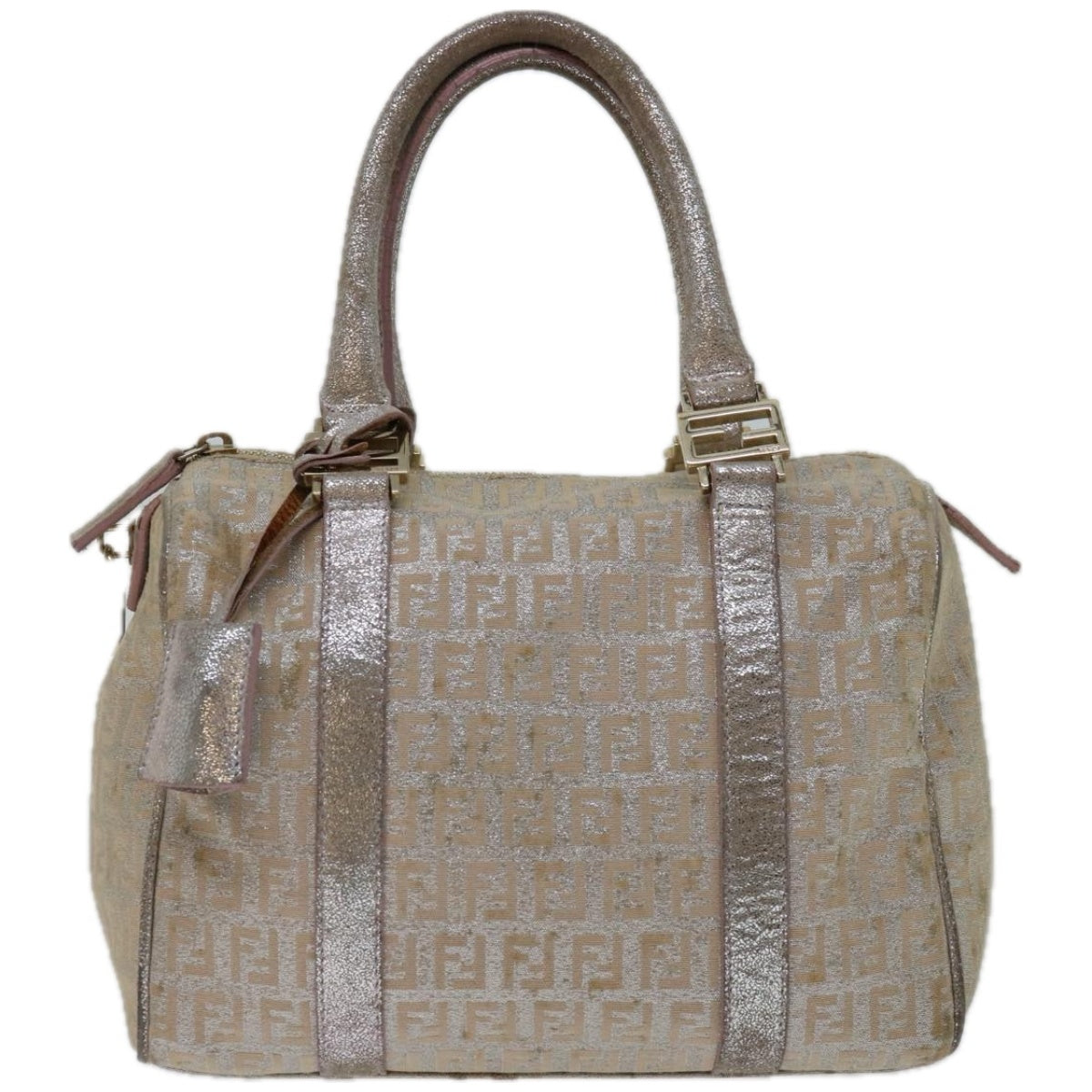 Luxury FendiZucchino Canvas Hand Bag Beige66924