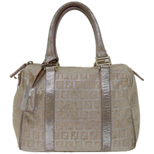 Luxury FendiZucchino Canvas Hand Bag Beige66924