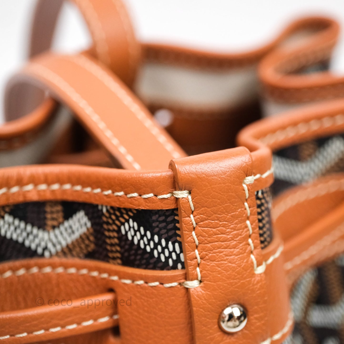 Goyard Petit Flot Bucket Bag Black & Tan Goyardine