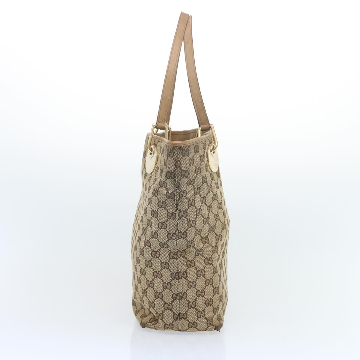 GUCCI GG Canvas Tote Bag Beige 120836  66932