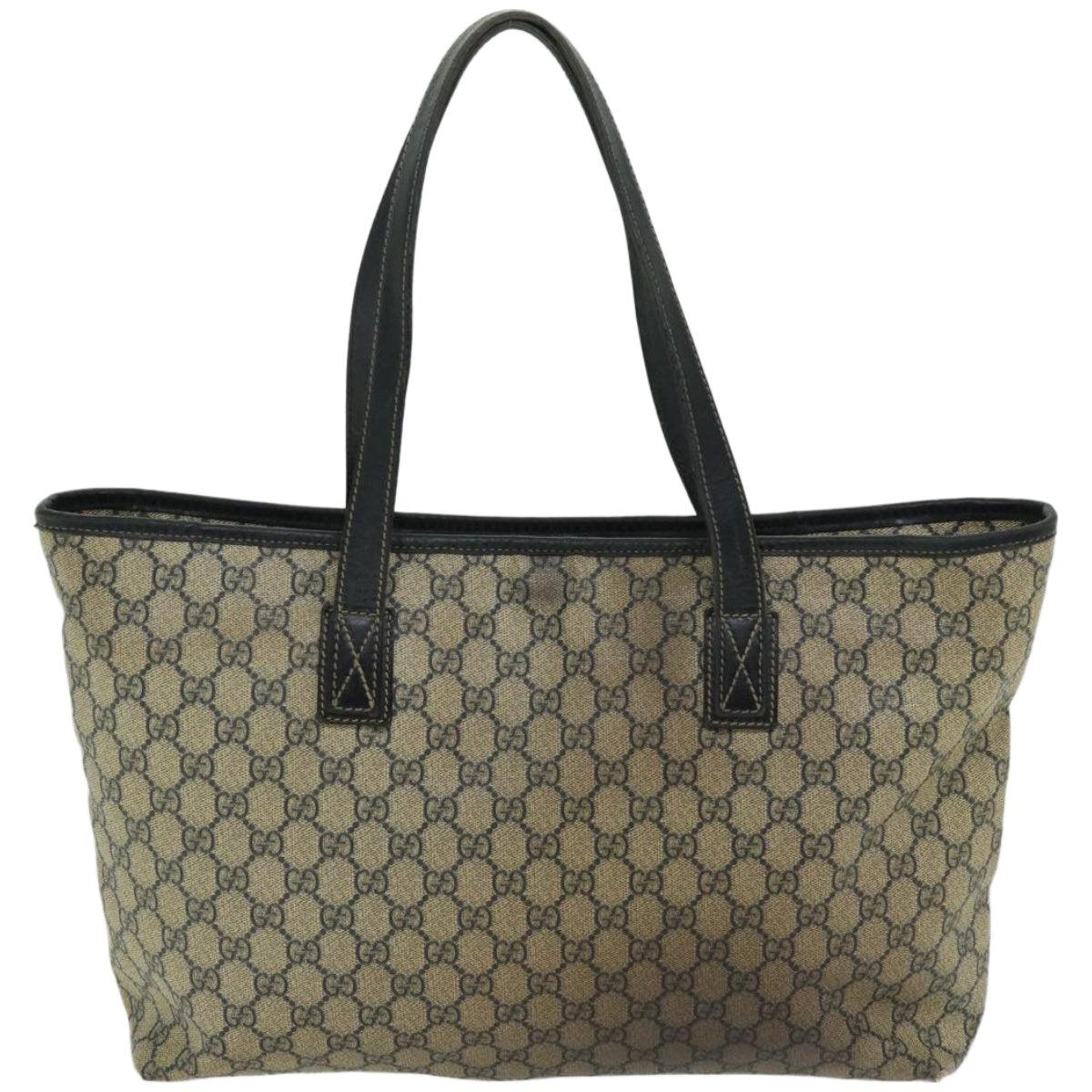 GUCCI GG Supreme Tote Bag PVC Beige 211137  66934