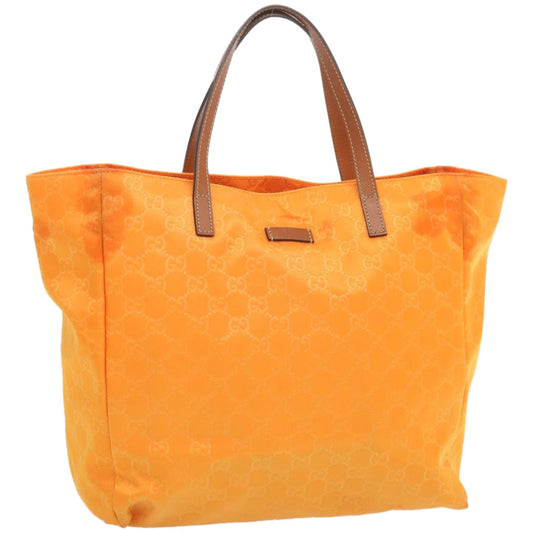 GUCCI GG Canvas Tote Bag Orange 282439  66935