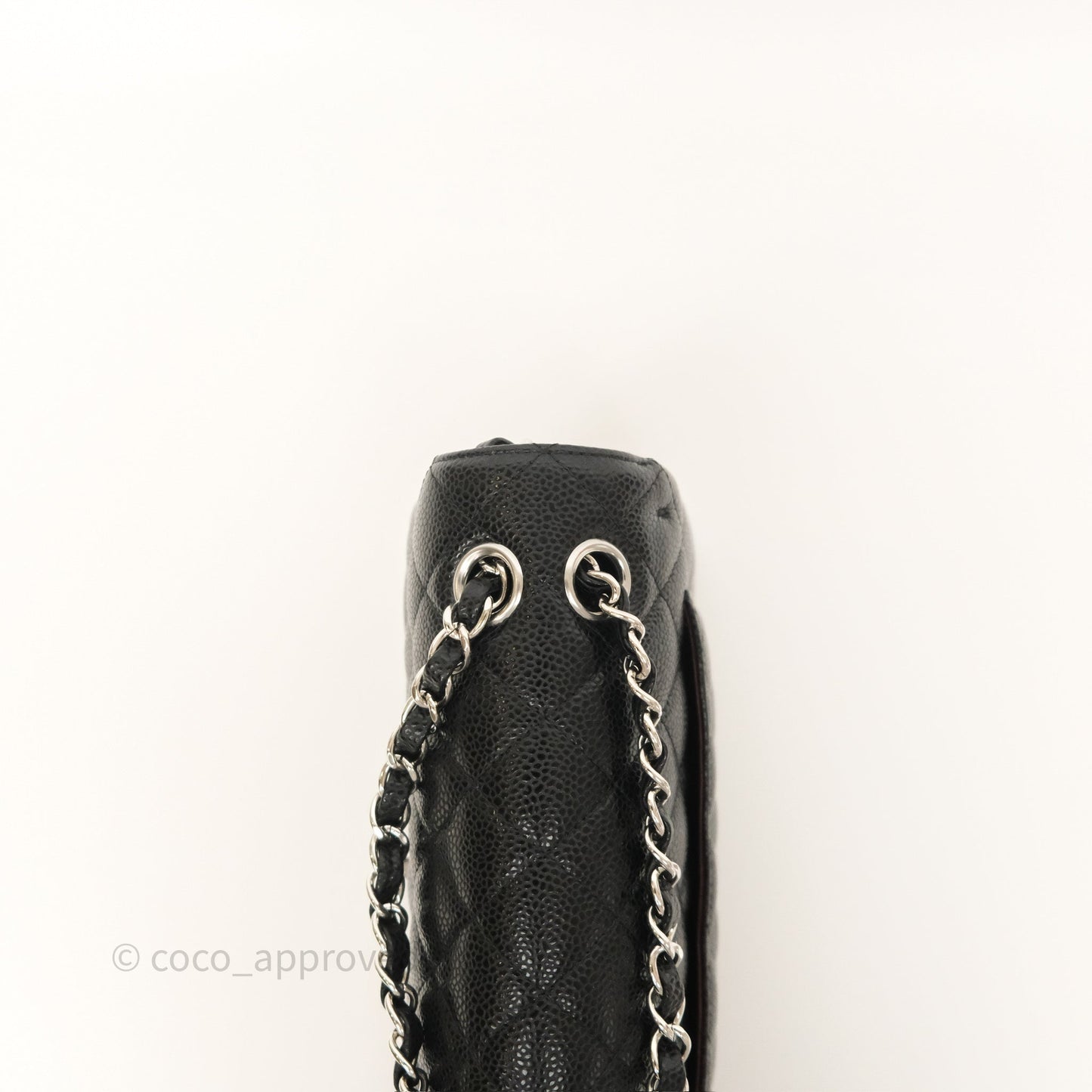 Chanel Small Classic Flap Quilted Black Caviar Silver Hardware