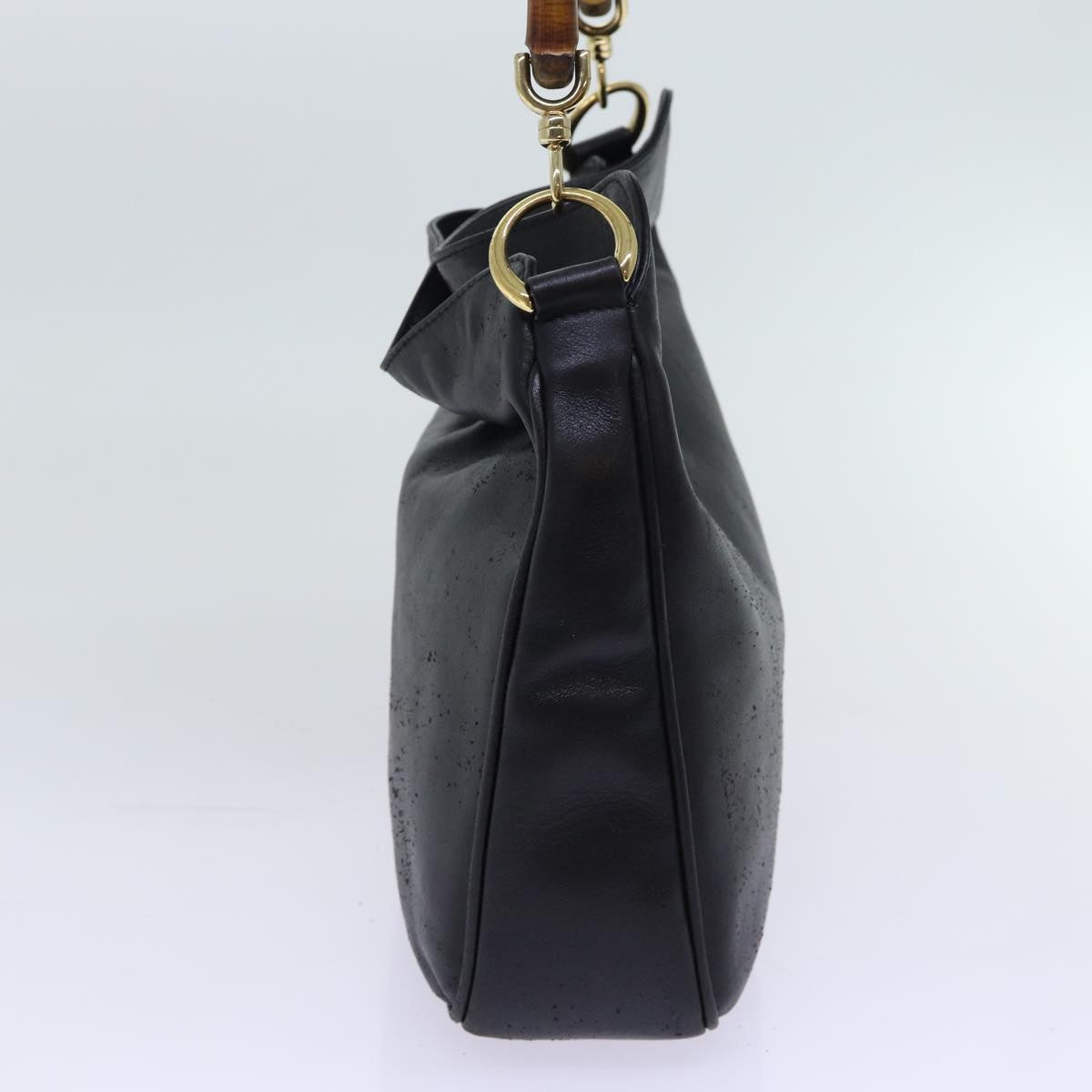 Luxury Gucci Trending 2025 Bamboo Shoulder Bag Leather 2way Black  66948